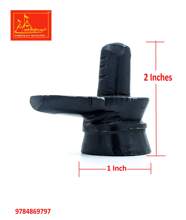 Black Marble Shivling with Nandi