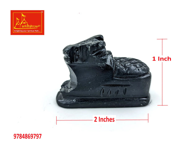 Black Marble Shivling with Nandi - Achleshwar