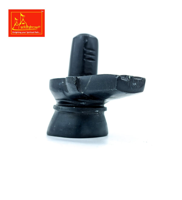 Marble Black Shivling & Nandi 3 inches