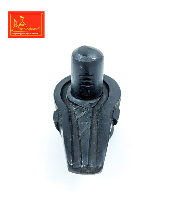 Marble Black Shivling & Nandi 3 inches