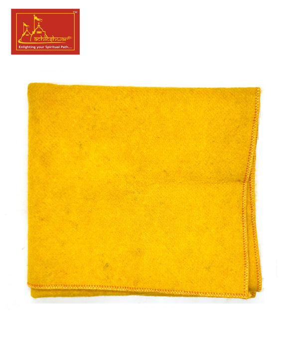 Yellow Woolen Pooja Aasan