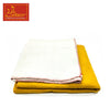 Yellow & White Woolen Pooja Aasan