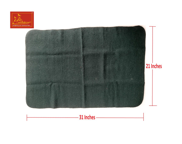 Green Woolen Pooja Aasan