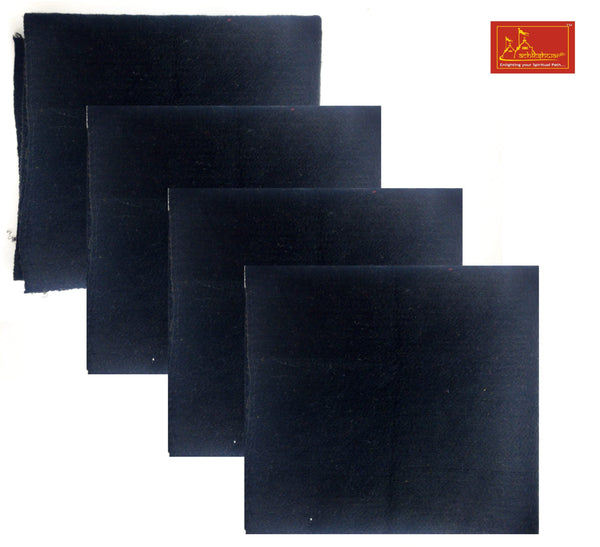 Black Woolen Pooja Aasan 4-pcs