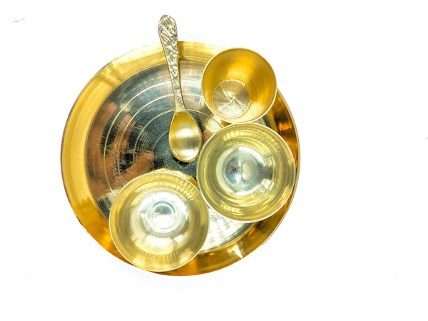 Ladoo Gopal Bhog Thali Ashtadhatu (Medium)