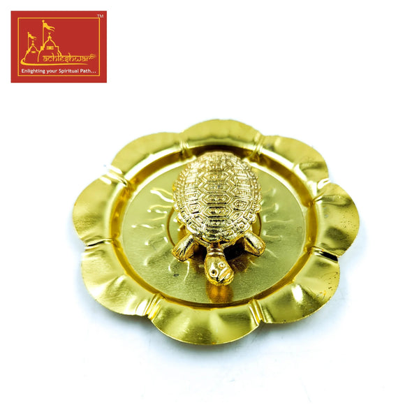Turtle with Plate Ashtadhatu Small Heavy Quality - Achleshwar
