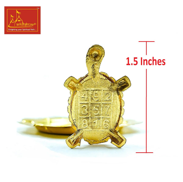 Turtle with Plate Ashtadhatu Small Heavy Quality - Achleshwar