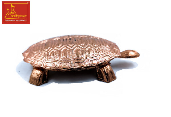Turtle with Plate Copper Small