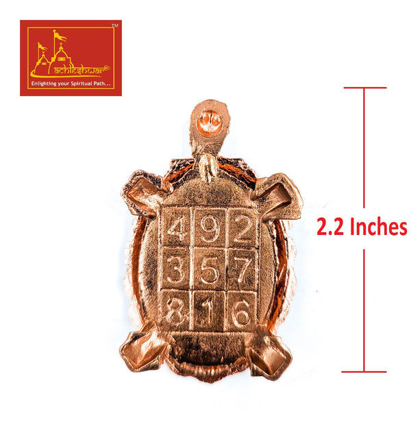 Turtle with Plate Copper Big