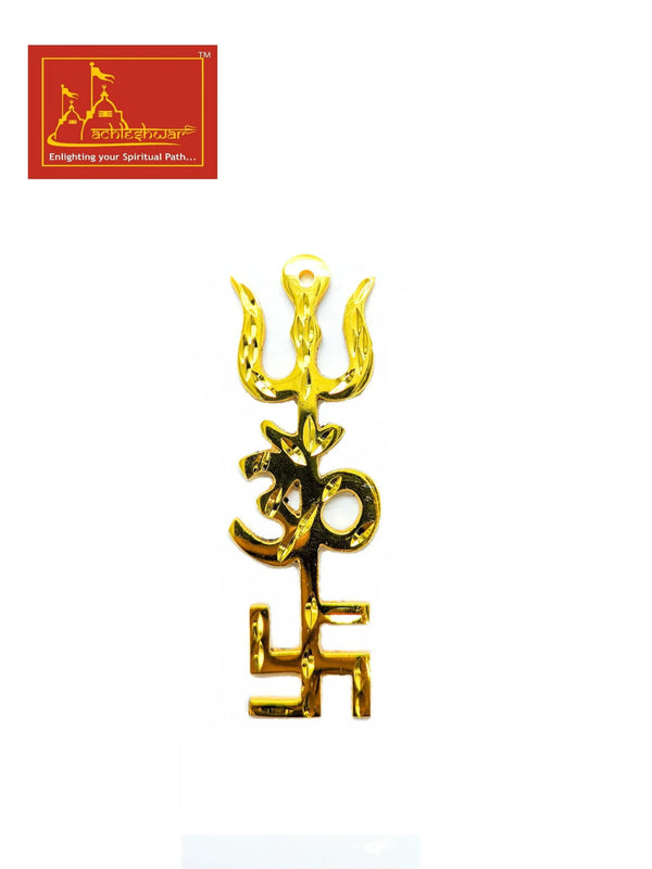 Trishakti / Trishul Swastik Om Ashtadhatu - Achleshwar