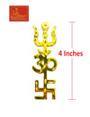 Trishakti / Trishul Swastik Om Ashtadhatu - Achleshwar