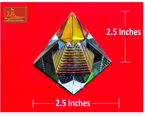 Crystal Pyramid Color Big 2-Pcs - Achleshwar
