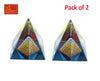 Crystal Pyramid Color Medium 2-Pcs