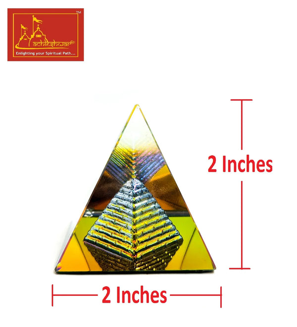 Crystal Pyramid Color Medium 4-Pcs - Achleshwar