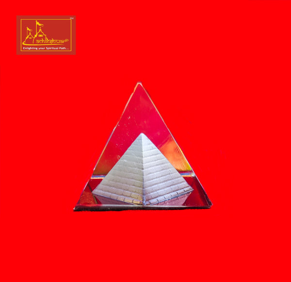 Crystal Pyramid Color Small 2-Pcs