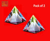 Crystal Pyramid Color Small 2-Pcs - Achleshwar