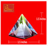 Crystal Pyramid Color Small 2-Pcs