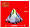 Crystal Pyramid Color Small 2-Pcs - Achleshwar