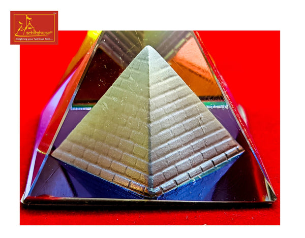 Crystal Pyramid Color Small 4-Pcs