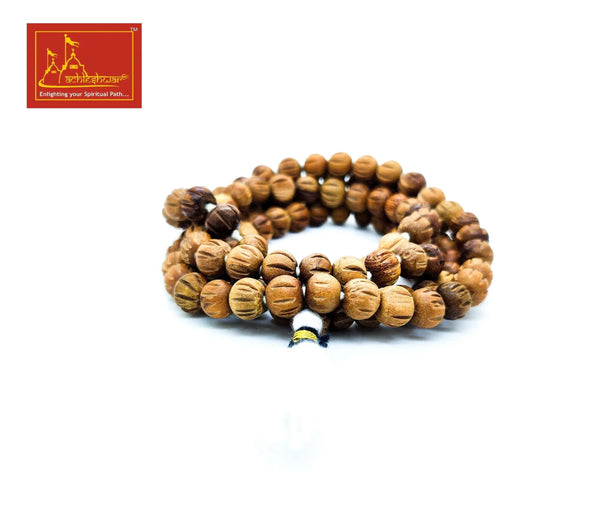 White Sandalwood Mala (108+1) with Goumukhi - Achleshwar