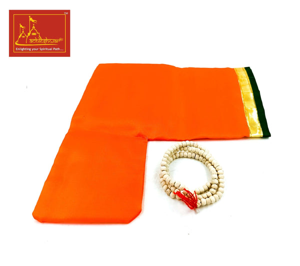 White Tulsi Mala Small (108+1) with Goumukhi