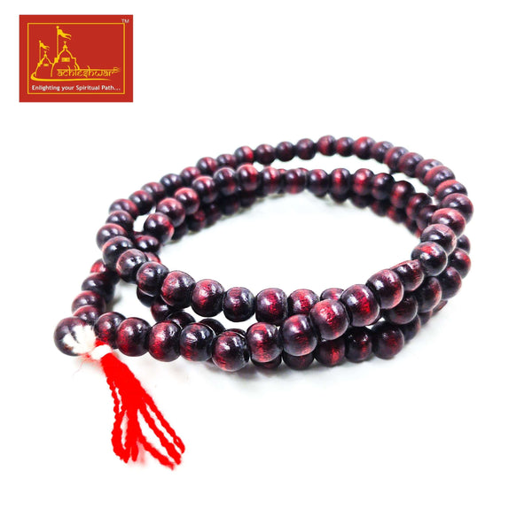 Lal Chandan Mala (108+1) with Goumukhi