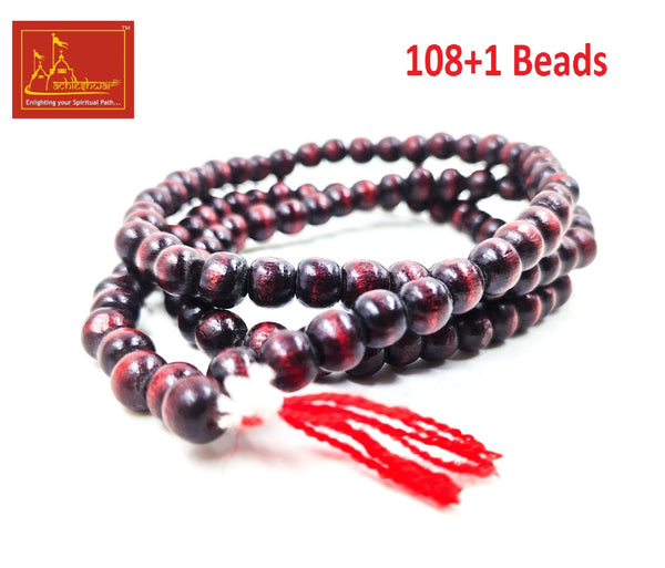 Lal Chandan Mala (108+1) with Goumukhi