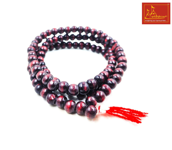 Lal Chandan Mala (108+1) with Goumukhi