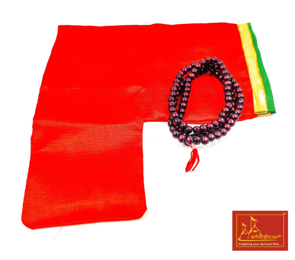 Lal Chandan Mala (108+1) with Goumukhi