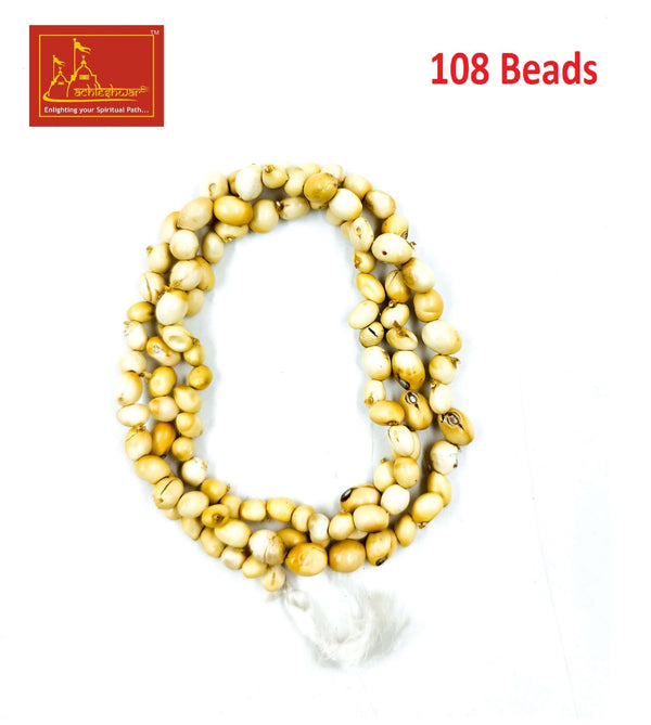 Gunja / Rati Mala White Color with Goumukhi