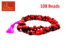 Red & Black Gunja Mala (108+1)