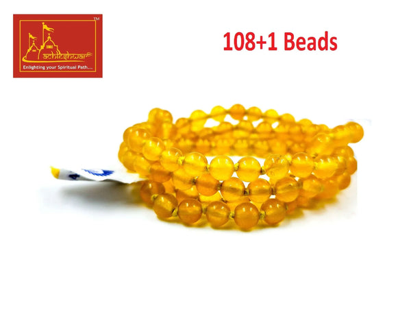 Yellow Hakik Mala with Goumukhi - Achleshwar