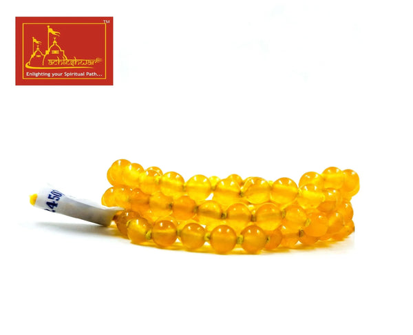 Yellow Hakik Mala with Goumukhi - Achleshwar