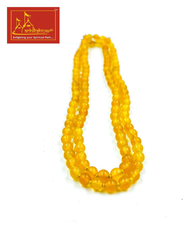 Yellow Hakik Mala with Goumukhi - Achleshwar
