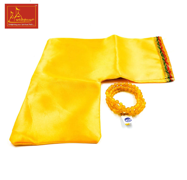 Yellow Hakik Mala with Goumukhi