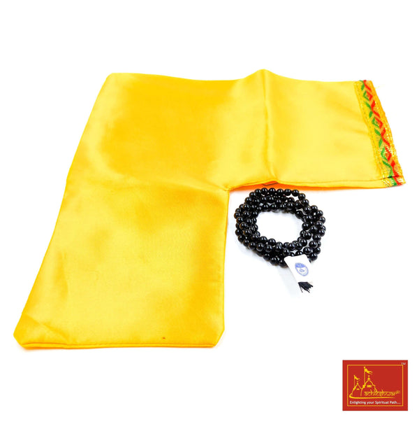 Black Hakik Mala with Goumukhi