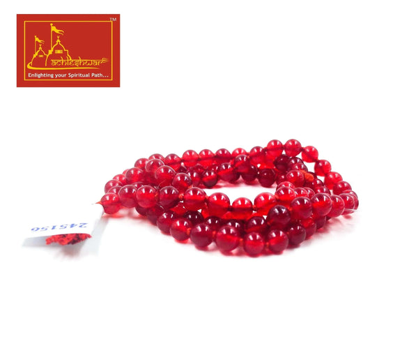 Red Hakik Mala with Goumukhi - Achleshwar