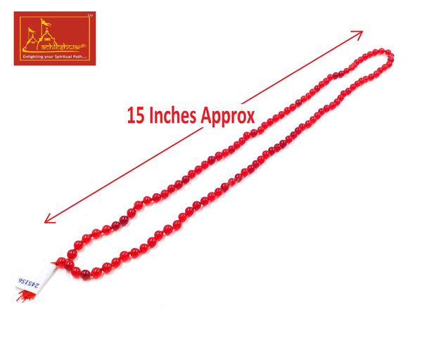 Red Hakik Mala with Goumukhi