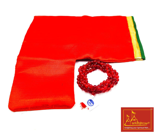 Red Hakik Mala with Goumukhi