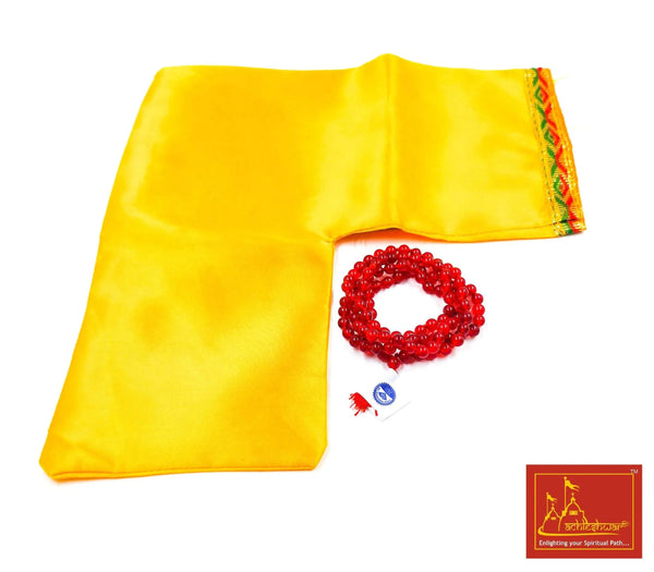 Red Hakik Mala with Goumukhi - Achleshwar