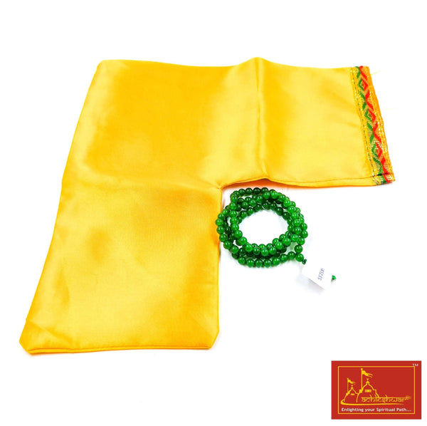 Green Hakik Mala with Goumukhi - Achleshwar