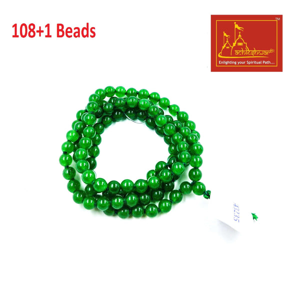 Green Hakik Mala with Goumukhi