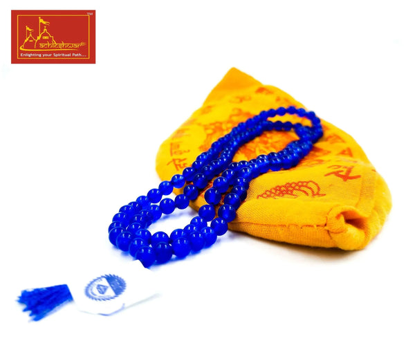 Blue Hakik Mala with Goumukhi - Achleshwar