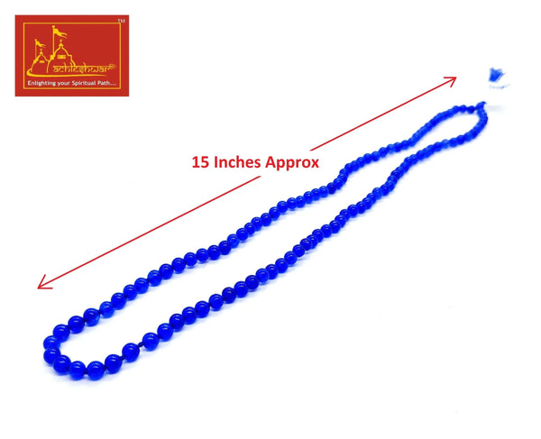 Blue Hakik Mala with Goumukhi - Achleshwar