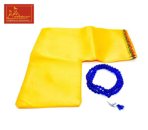 Blue Hakik Mala with Goumukhi - Achleshwar