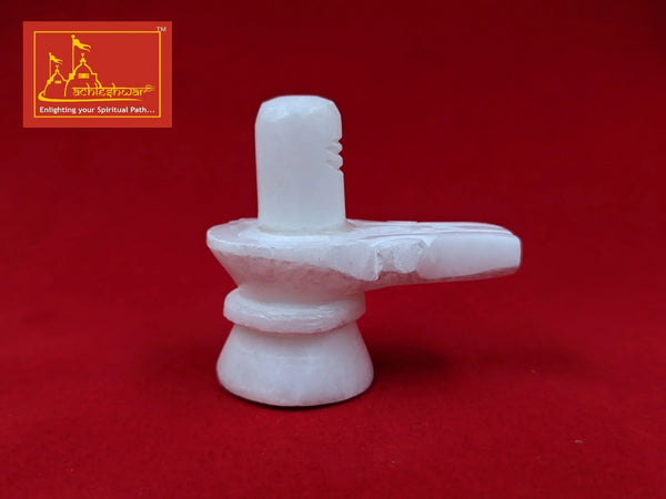 Marble Shivling White 3 Inches - Achleshwar
