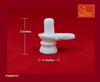 White Marble Shivling with Nandi
