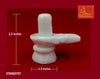 Shivling White Marble 2.5 inches