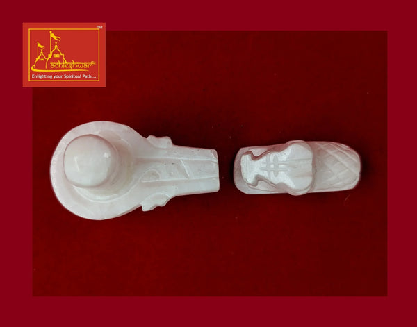 White Marble Shivling & Nandi - Achleshwar