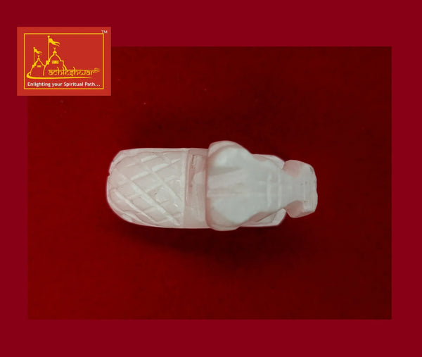 Marble Nandi White 2.5 Inch - Achleshwar